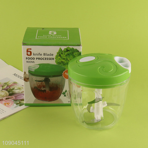 Latest products 5 knife blades food processer 900ml <em>vegetable</em> chopper