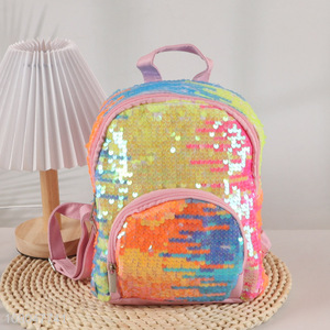 High Quality Sequin <em>Backpack</em> Glitter Bookbag School Bag Fashion Daypack